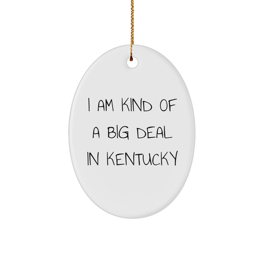 I Am Kind Of A Prime Selection In Kentucky Kentucky Oval Ornament Christmas Unique Gift for Family Friends - Image 1