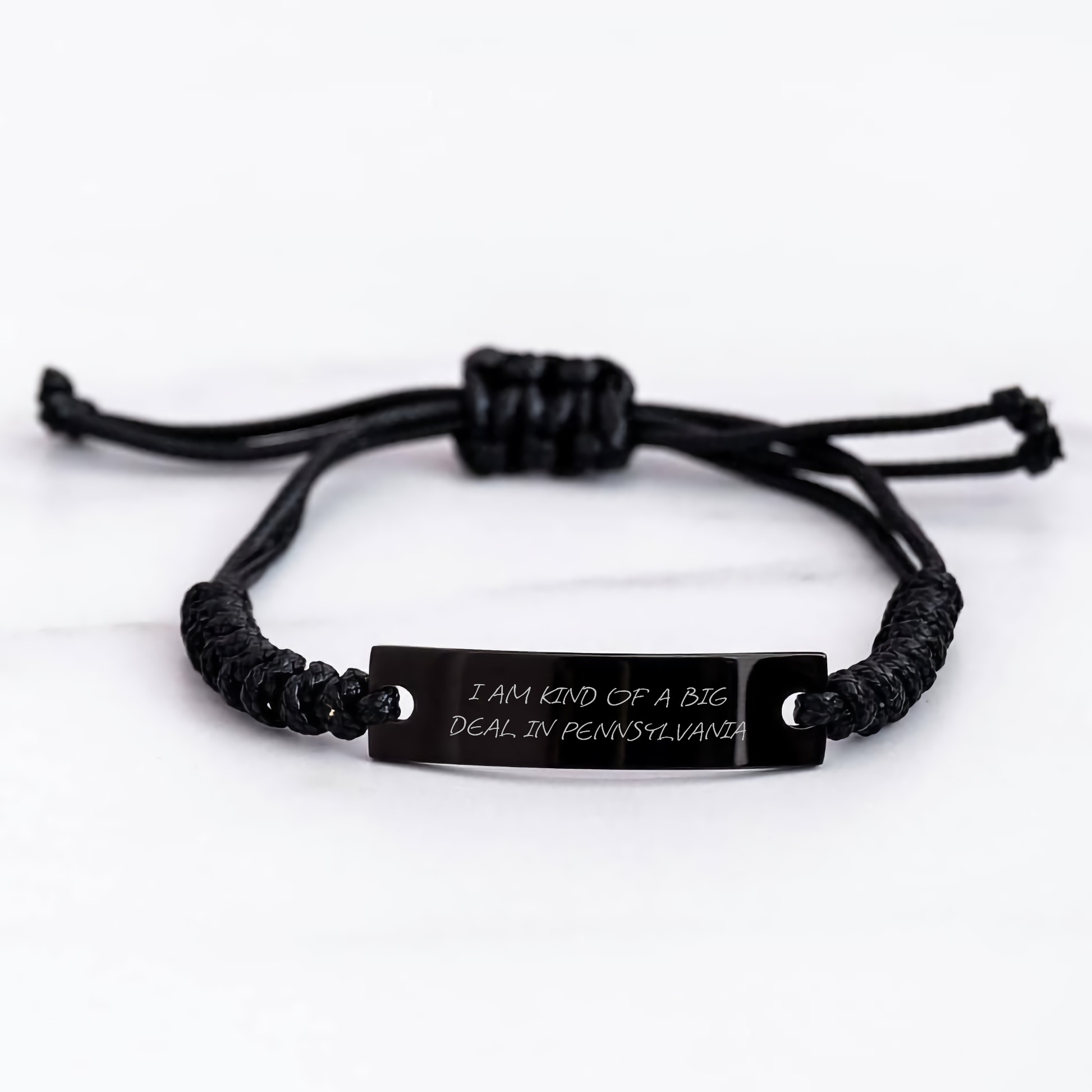 Funny Quotes from Pennsylvania, Adjustable Rope Bracelet, Gifts from Family to Pennsylvania, Mother's Day Unique Gifts - Image 3