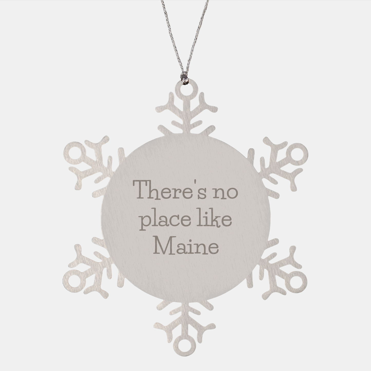 'Tis the Season for Maine Love, Snowflake Ornament from Friends in Maine, Christmas Unique Gifts for Family in Maine - Image 1