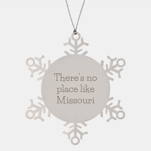 'Tis the Season for Missouri Snowflakes: Gifts from Friends for Missouri Lovers, Snowflake Ornament, Christmas Unique Gifts - Image 1