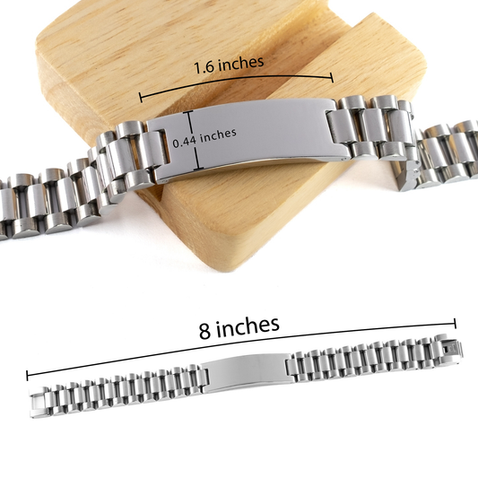 1. Stainless Steel Bracelet - Court Reporter Gift - Smart, good looking, and Court Reporter Engraved Inspirational Bracelet - Perfect Graduation Gift for Court Reporters and Legal Professionals