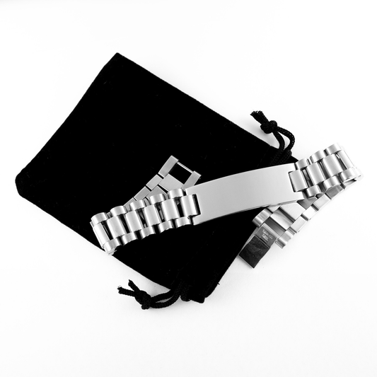 "Stainless Steel Ladder Bracelet for Pappy - Best Gift Ever for Father's Day, Birthday, Christmas - Unique Engraved Jewelry for Him"