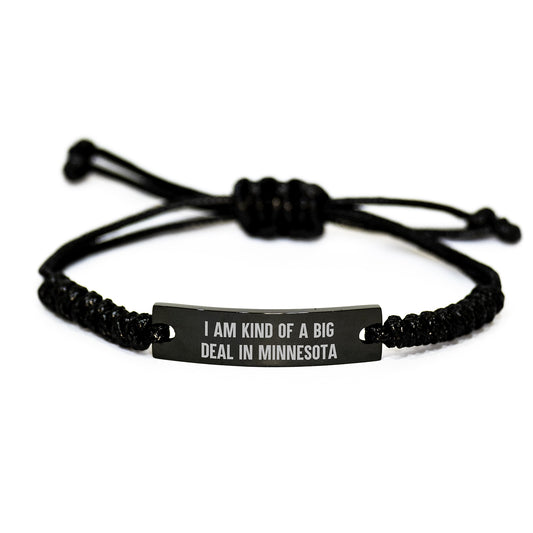 Minnesota Rope Bracelet Funny Quote Gifts from Friends for Graduation - Image 1