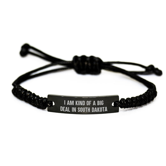 Funny Rope Bracelet Gifts from Friends in South Dakota, I Am Kind Of A Prime Selection In South Dakota, Gifts for Men and Women Graduation Unique - Image 1