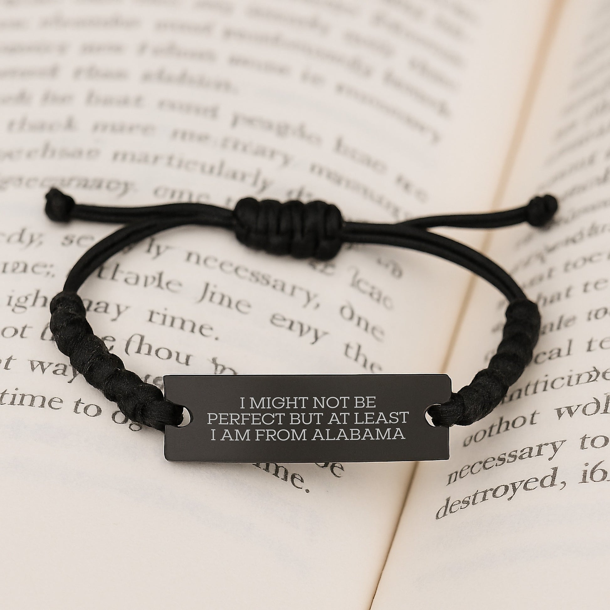 Funny Alabama Gifts for Her from Alabama, Inspirational Rope Bracelet, Graduation Unique Gifts for Women from Friends - Image 3